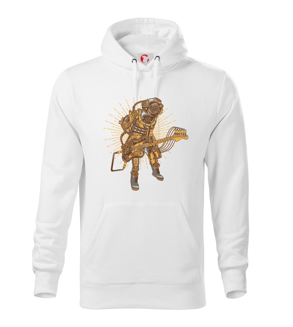 Grafické tričká - Steampunk rocker - Mikina pánska Cape s kapucňou