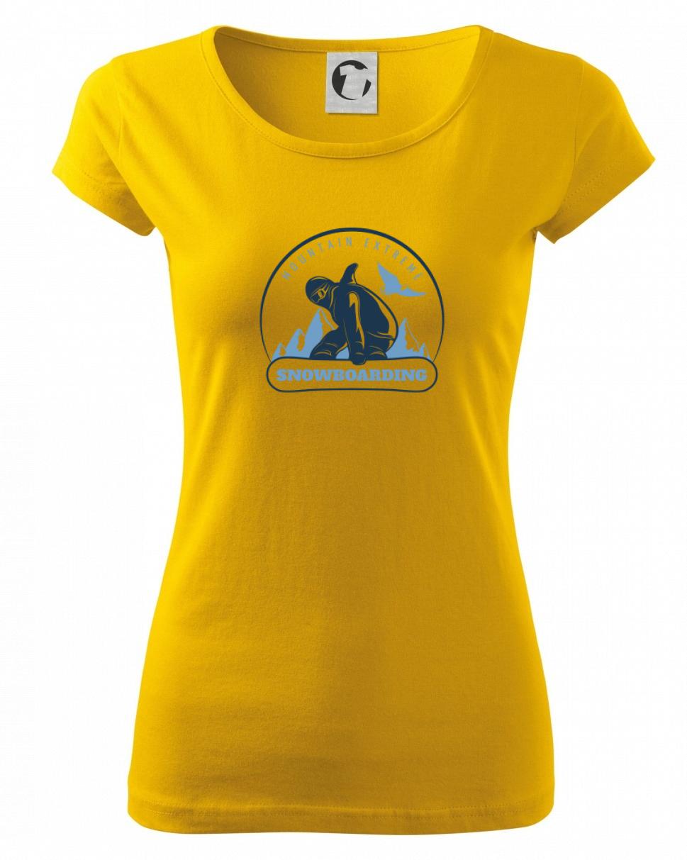 Mountain extreme snowboarding okrúhle