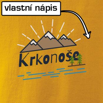 Kreslené hory - vlastné nápis