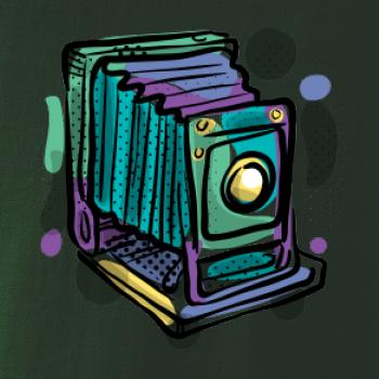 Foťák farebný starý - jedna šošovka