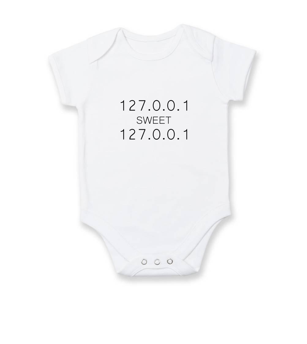 Tričká pre ajťákov - 127.0.0.1 sweet - Body dojčenské s krátkym rukávom