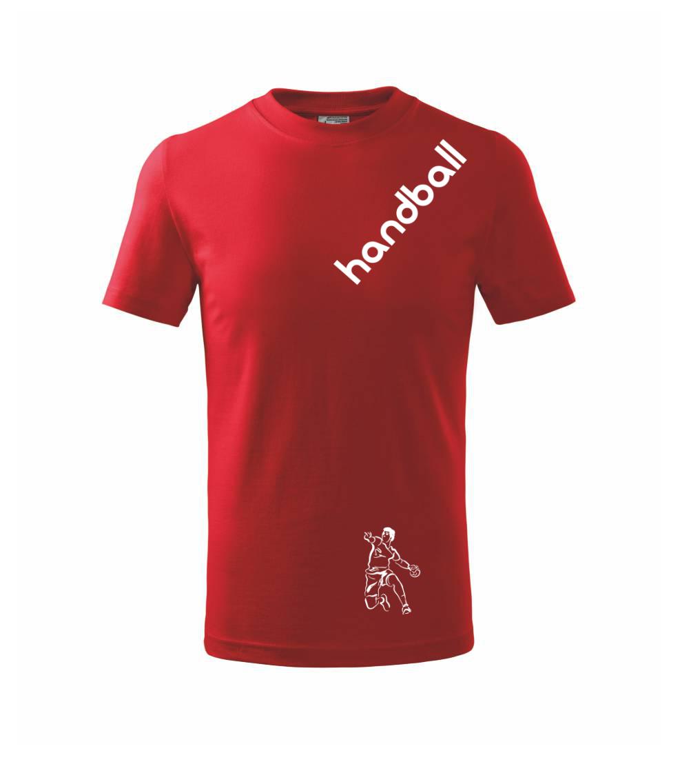 Handball nápis šikmo