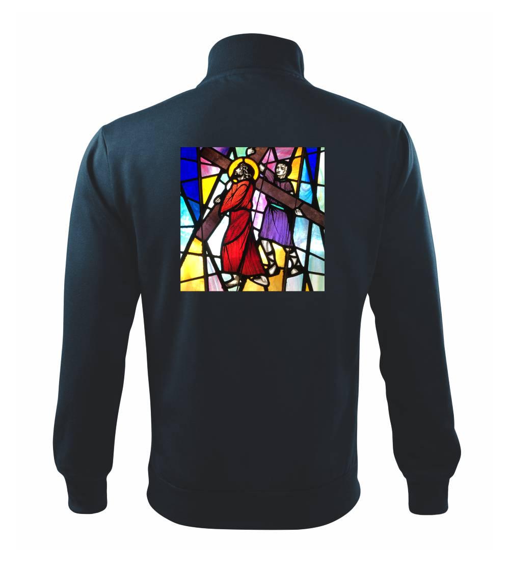 Vitráž - Ježiš a kríž Vitráž - Ježiš a kríž