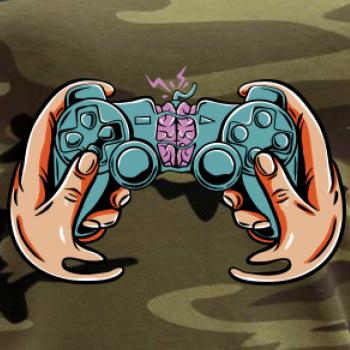 Gamer - mozog v gamepade