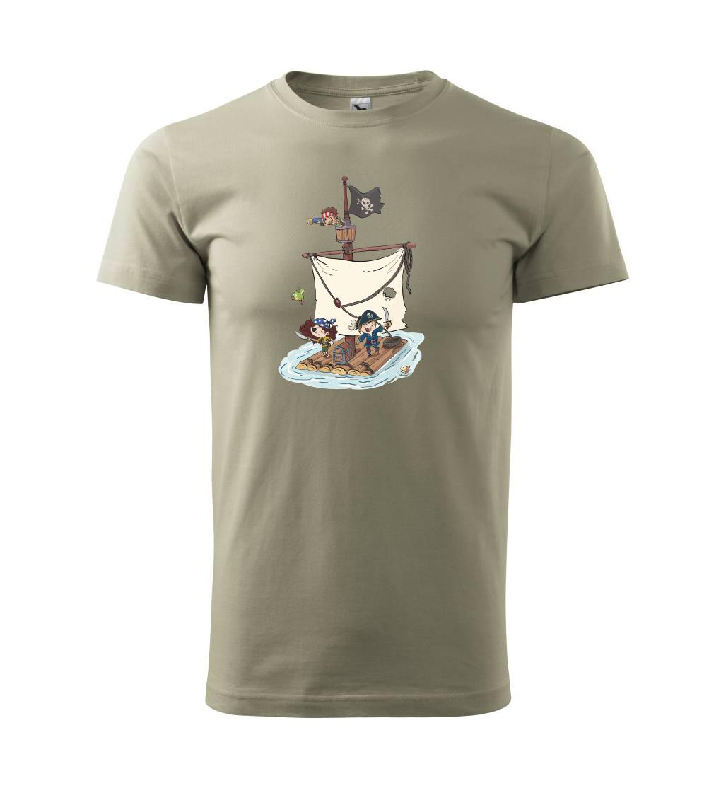 Vodácke tričká - Pirátska posádka - Tričko extra veľké  (5-8XL)