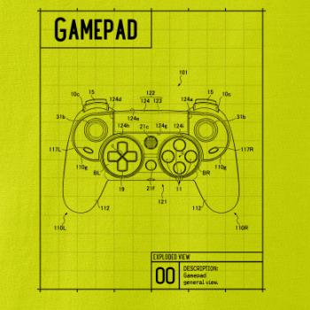 Nákres Gamepad moderný Nákres Gamepad moderný