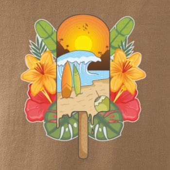 Leto, nanuk, more, pláž