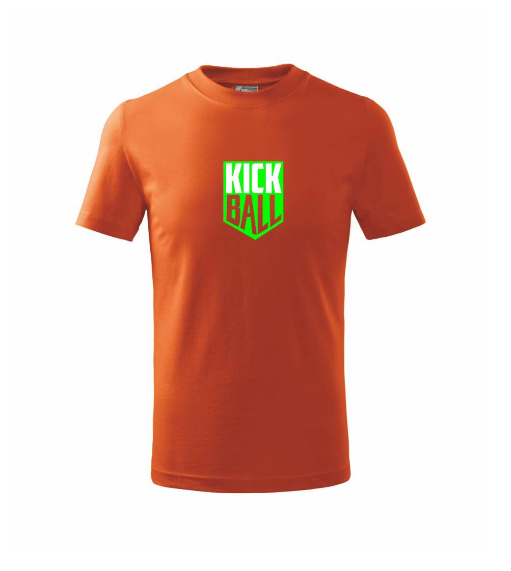 Tričká na nohejbal - Kickball - štítok - Tričko detské bavlnené