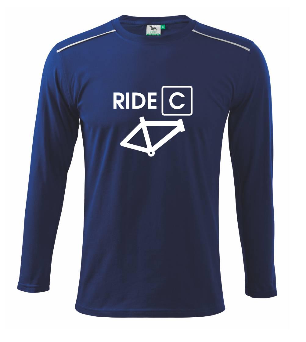 Tričko ako darček pre cyklistu - Ride C - Tričko s dlhým rukávom Long Sleeve