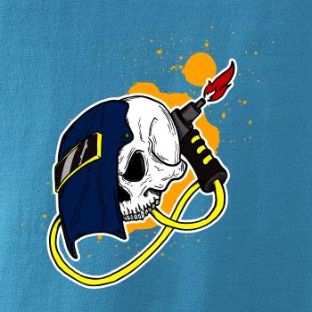 Zvárač - kreslená lebka