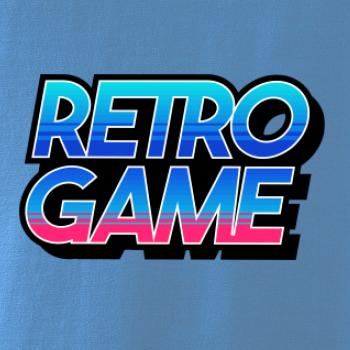 Retro game nápis farebný Retro game nápis farebný