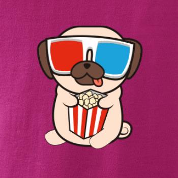 Mops a 3D okuliare