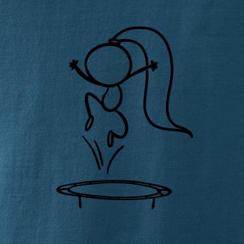 Skákajúci dievčatko