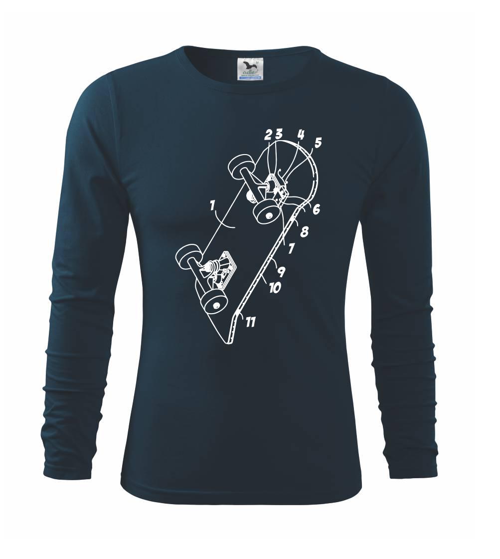 Skateboard nákres dosky Skateboard nákres dosky