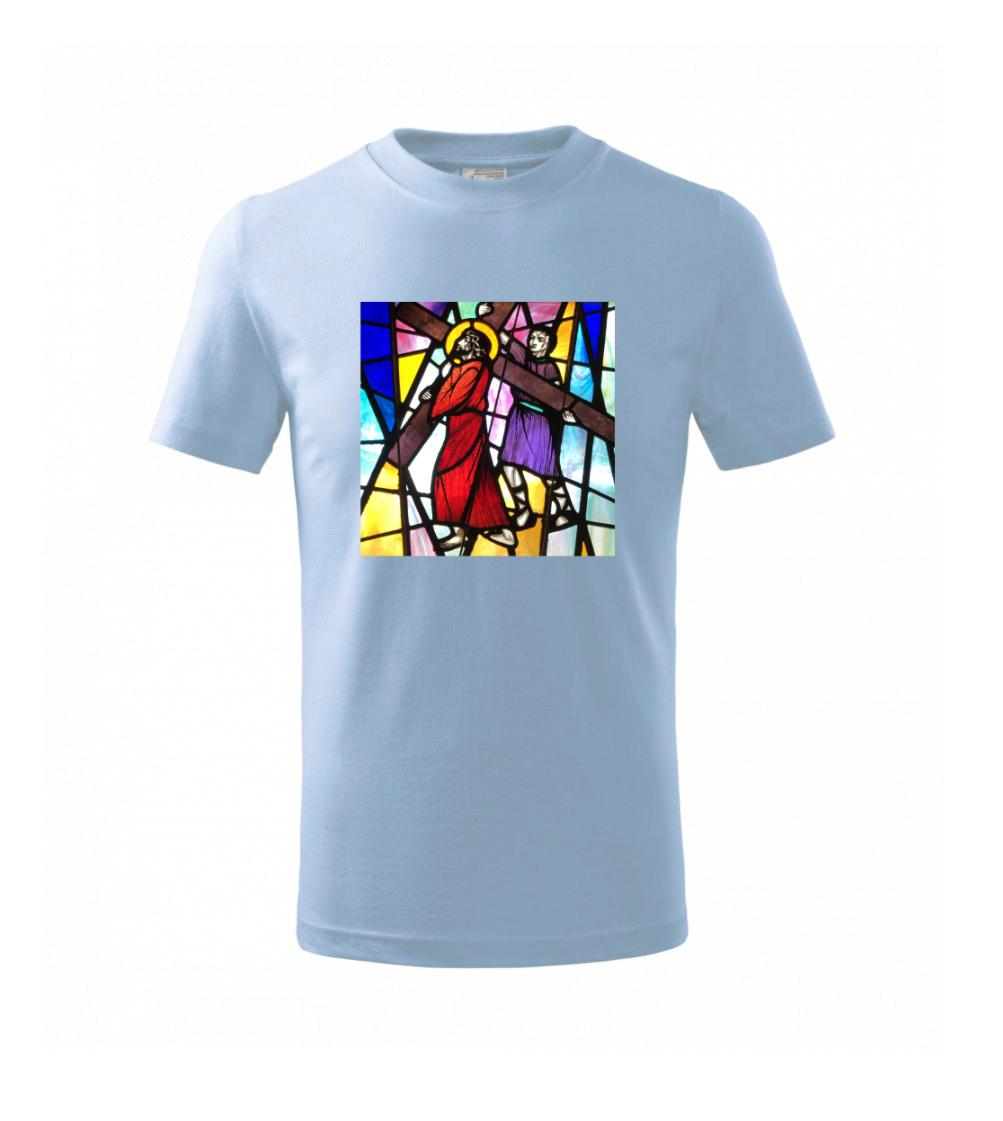 Vitráž - Ježiš a kríž