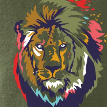 Hlava leva kreslená jednoduchá Hlava leva kreslená jednoduchá