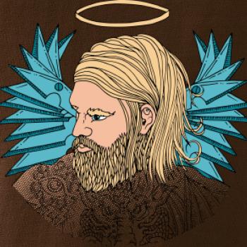 Anjel maľovaný - muž (Pecka design)