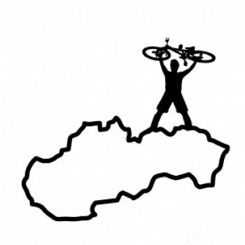 Mapa SK - cyklista na prsiach