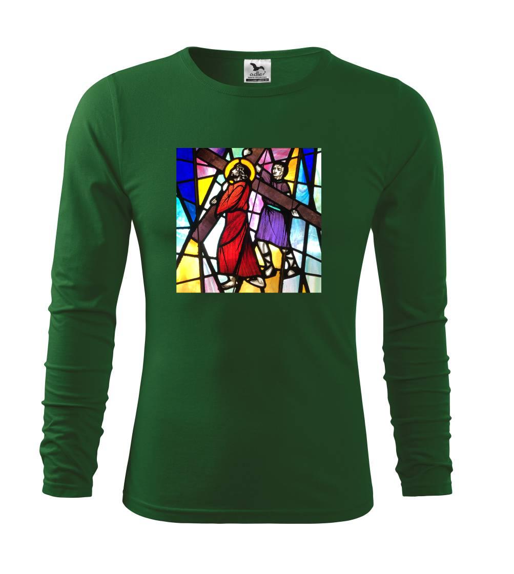 Vitráž - Ježiš a kríž Vitráž - Ježiš a kríž