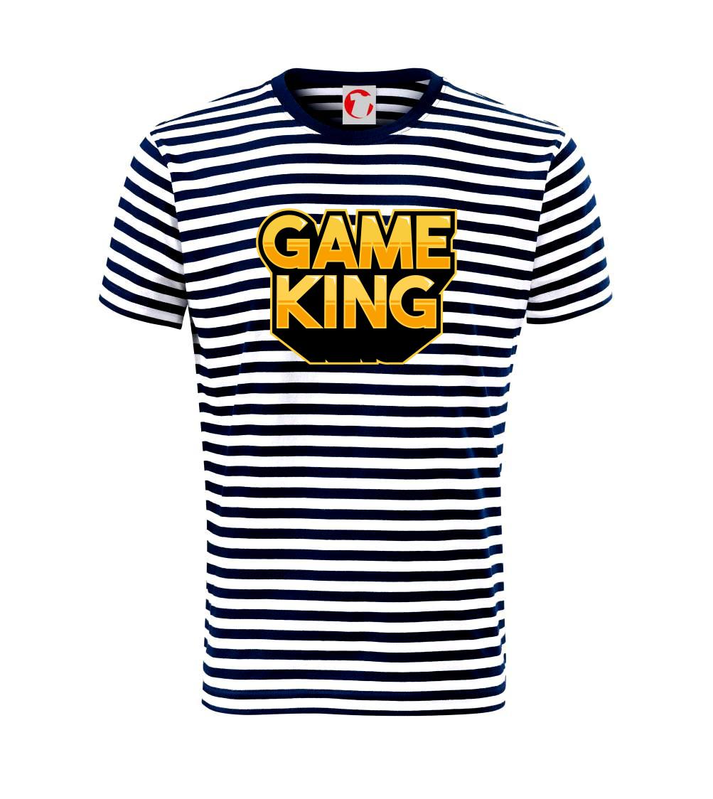Tričká pre ajťákov - Game king - nápis veľký - Tričko na vodu