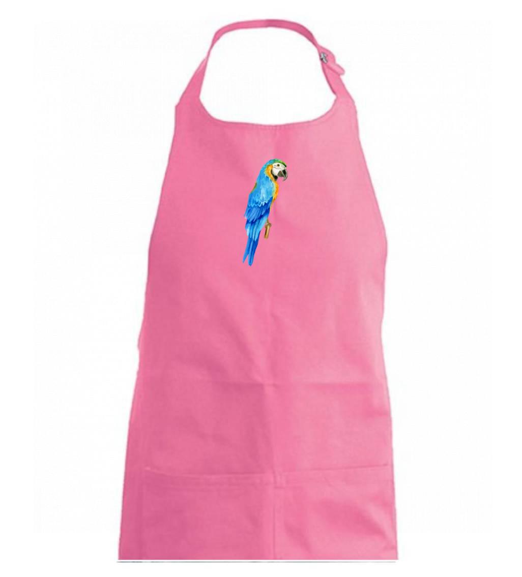 Ara modrá kreslená Ara modrá kreslená