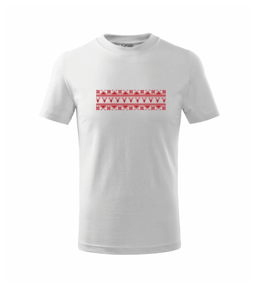 Vianočný vzor - jeleň a vločka