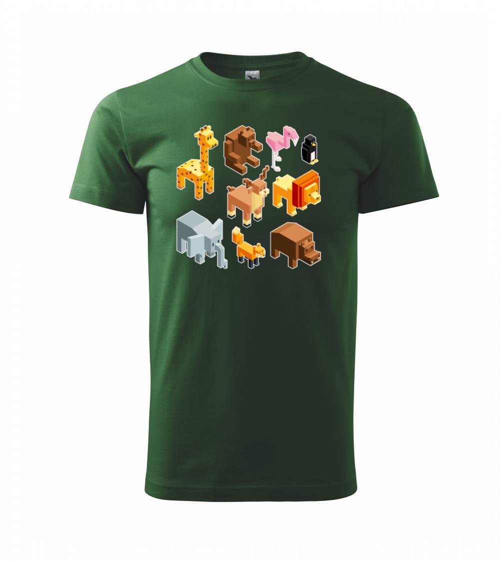 Tričká so zvieratami - 3D zvieratká - Tričko extra veľké  (5-8XL)