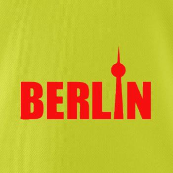Berlin nápis veža Berliner Fernsehturm
