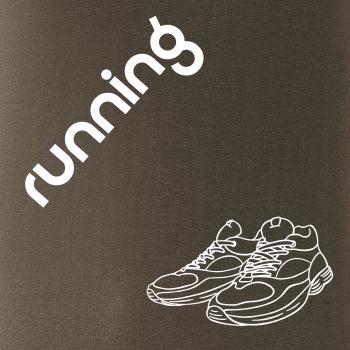 Running nápis šikmo