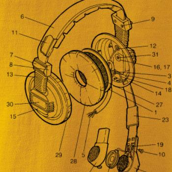 Nákres slúchadlo pre pilota