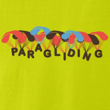 paragliding nápis s padáky