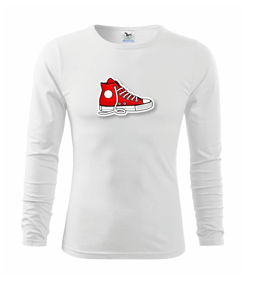 Longboard a Skatebord - Nezbedná teniska - Tričko detské Long Sleeve