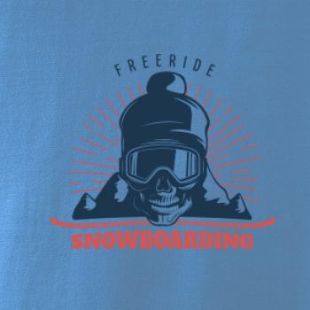 Freeride snowboarding lebka