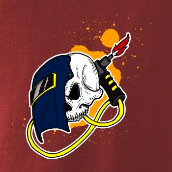 Zvárač - kreslená lebka