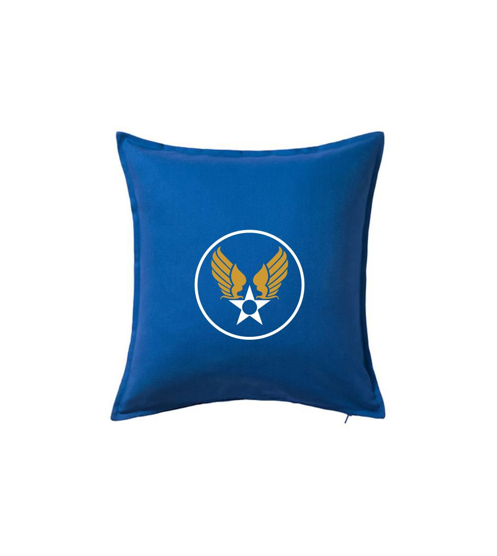 Vojenská tričká s potlačou - US Army Air Corps - zlatá - Vankúš 50x50