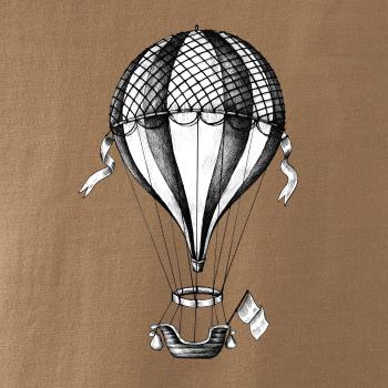 Teplovzdušný balón kreslený Teplovzdušný balón kreslený