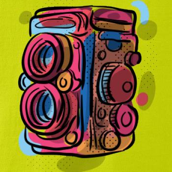 Foťák farebný - dve šošovky Foťák farebný - dve šošovky