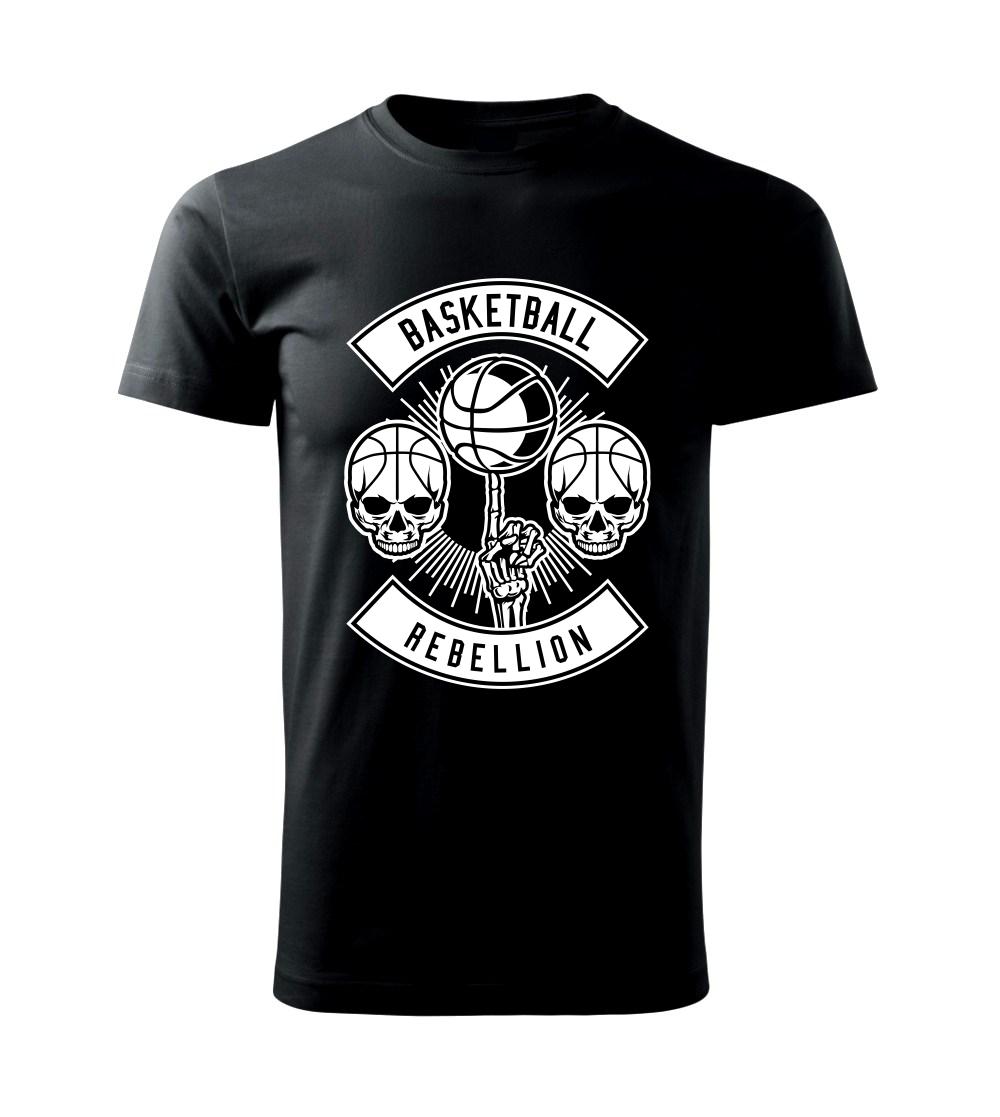 Basketbalová tričká - Basketball rebellion - Klasické pánske tričko vyššej gramáže