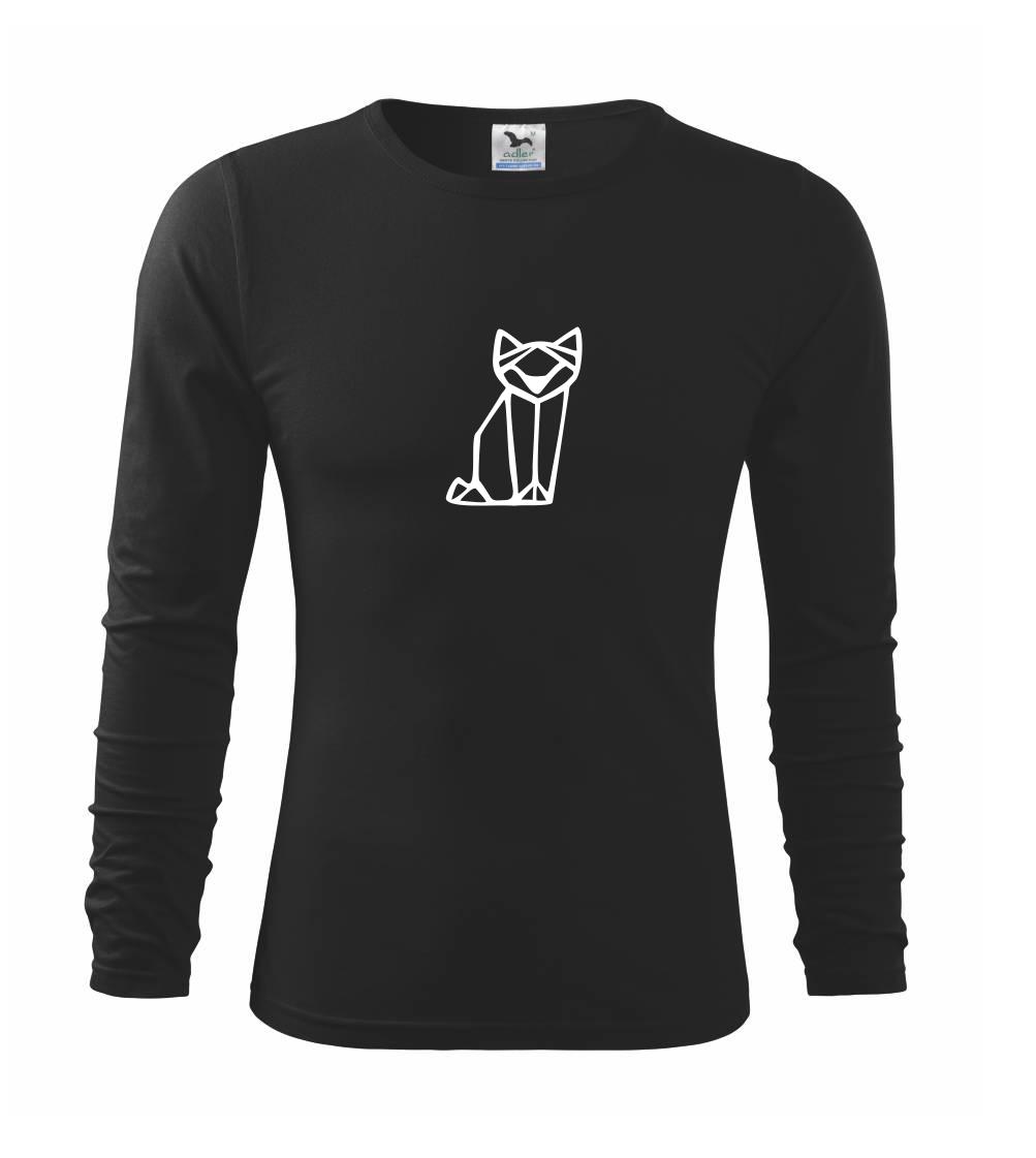 Geometrické zvieratá - Geometria - líška - Tričko detské Long Sleeve