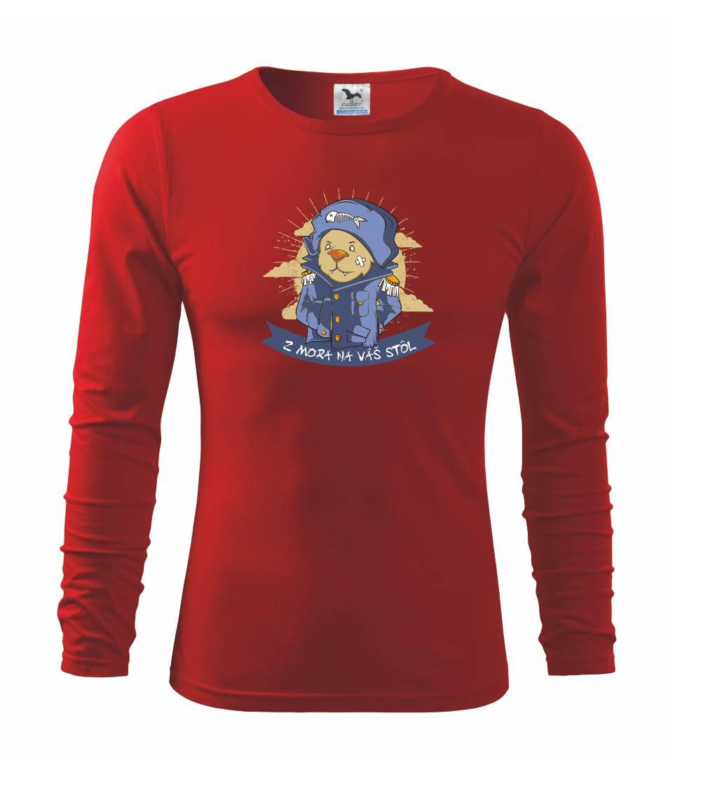 Tričká pre rybárov s potlačou - Z mora na váš stôl - Tričko detské Long Sleeve