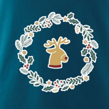 Vianočný veniec so sobom