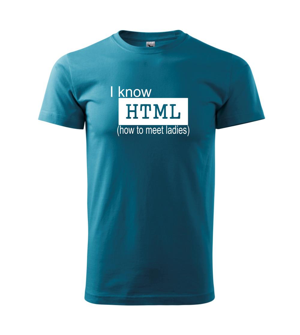 Tričká pre ajťákov - HTML - Klasické pánske tričko vyššej gramáže