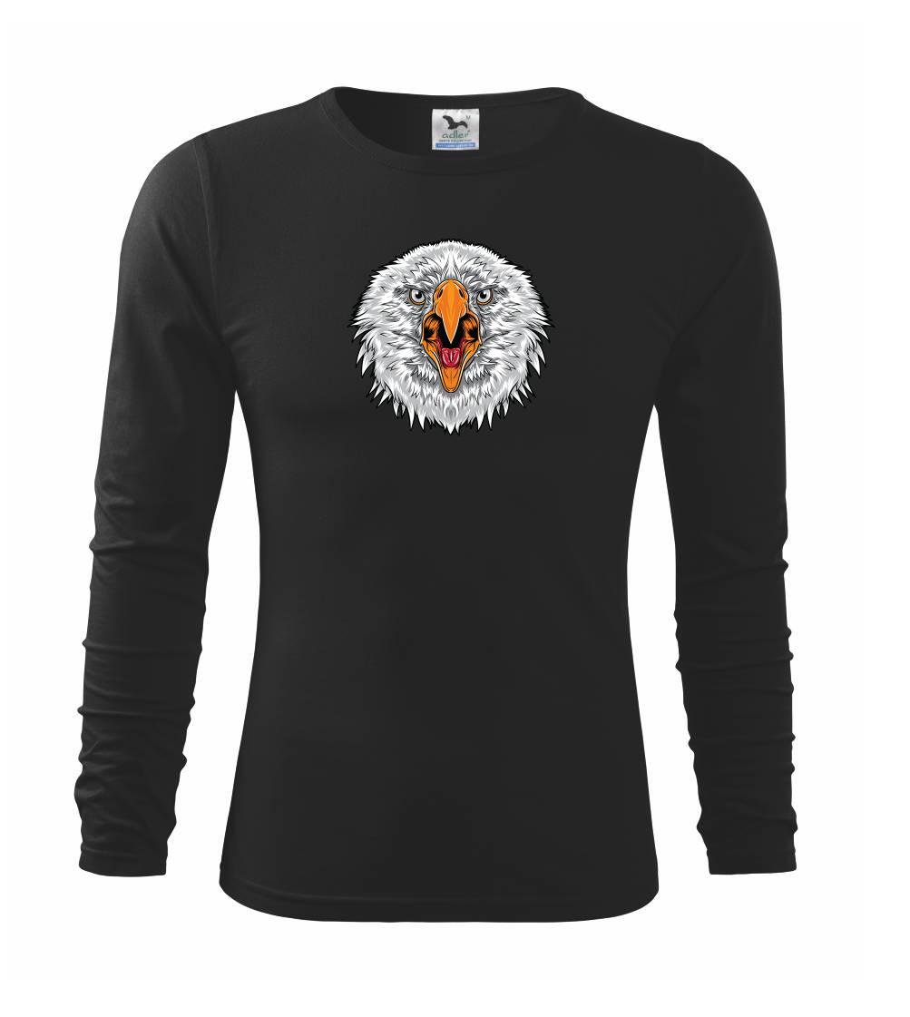 Grafické tričká -  Hlava rozhnevaného orla - Tričko detské Long Sleeve