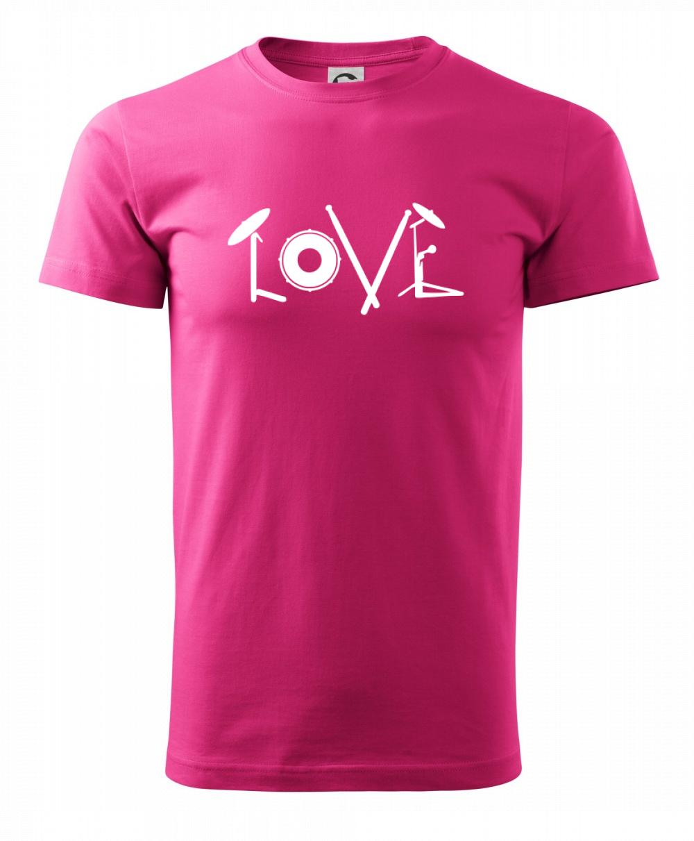 Love bubeník nápis Love bubeník nápis