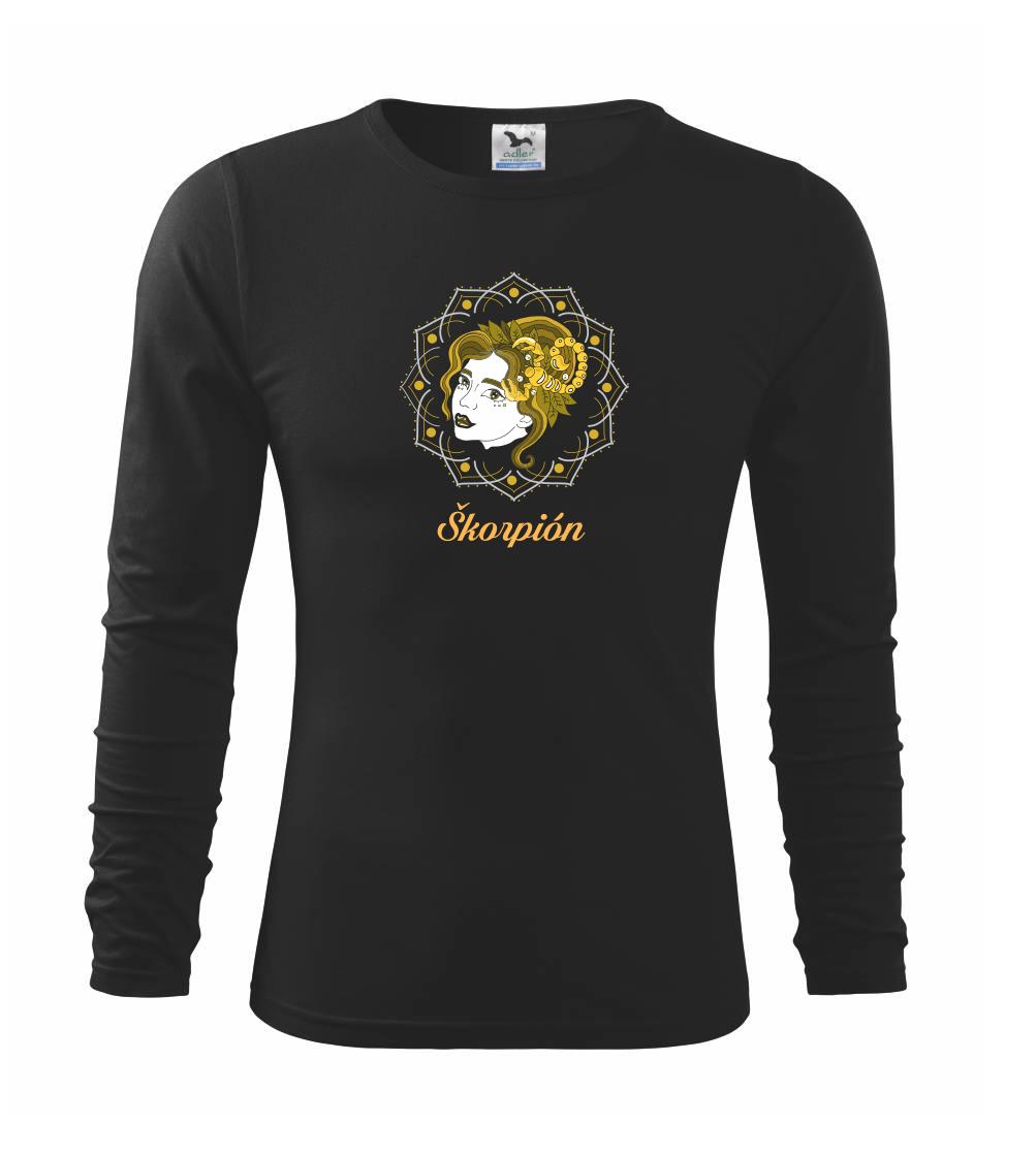 Tričká škorpión - Znamenie ženy - ŠkorpiónSK (Pecka design) - Tričko detské Long Sleeve