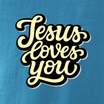 Jesus loves you - písané písmo