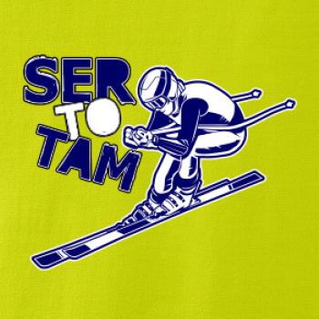 Lyžiar ser to tam