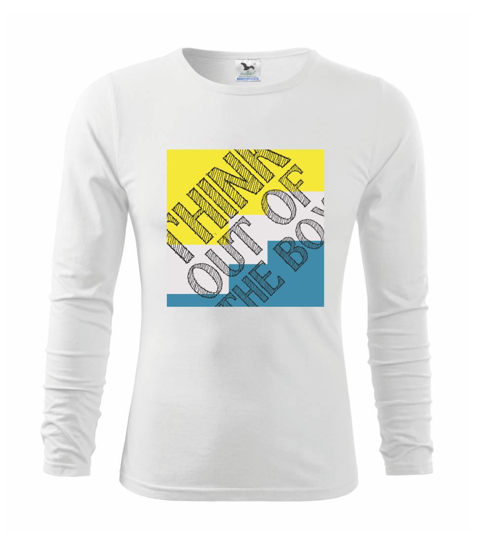 Ostatné nápisy - Think out of the box - Tričko detské Long Sleeve