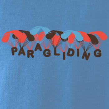 Paragliding nápis s padáky