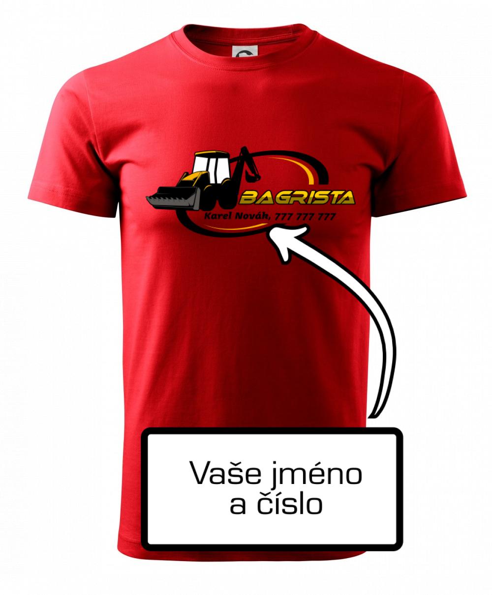 Bagrista v kruhu - vlastný nápis Bagrista v kruhu - vlastný nápis